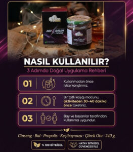 Epimedyumlu macun kullanımı