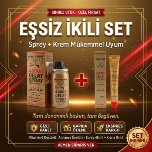 Delay sprey ve krem seti